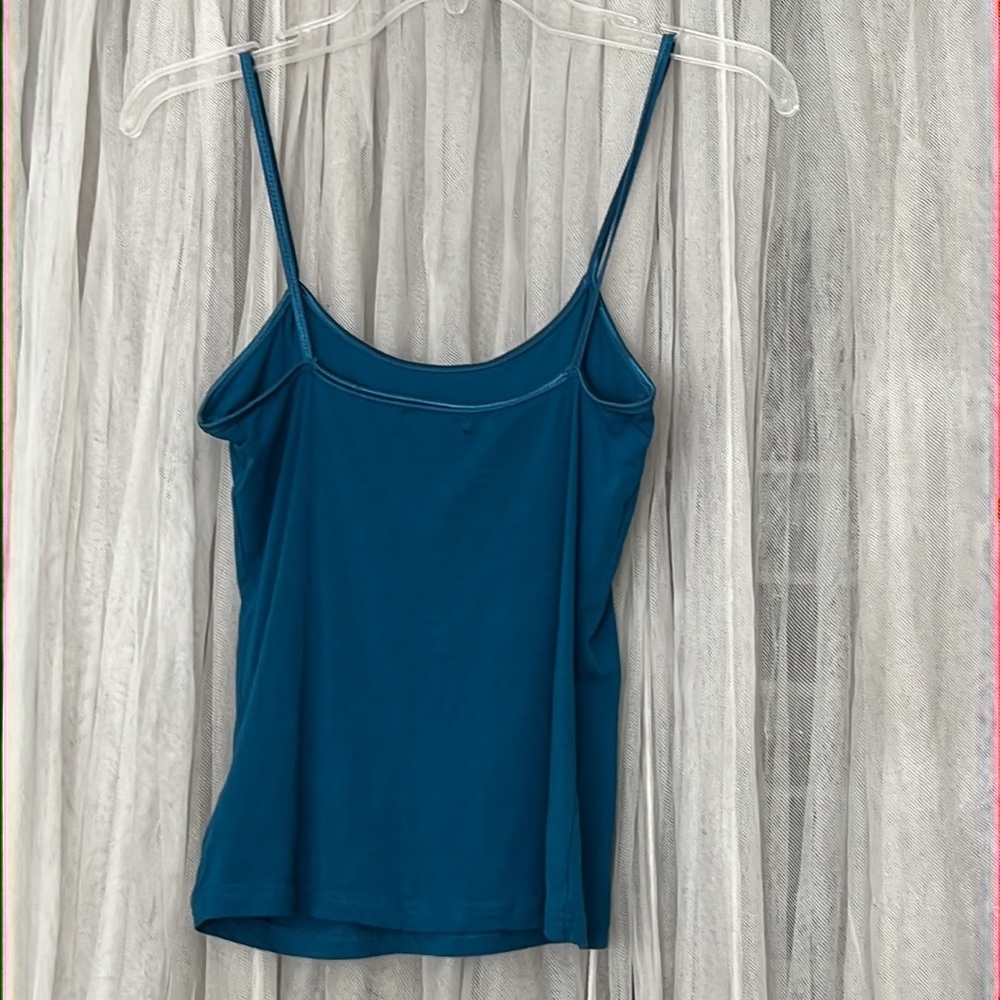 ⭐️ Forever 21 cami tank top cerulean blue spaghetti straps women size XS - Picture 3 of 10